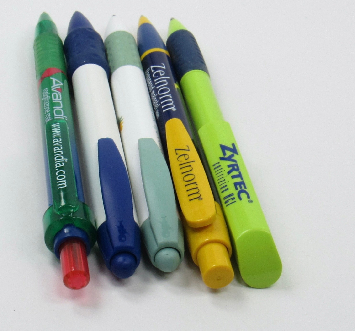 Lot 5 PENS Drug Rep Pharmaceutical Promo Advertising Avandia Sarafem Zelnorm +