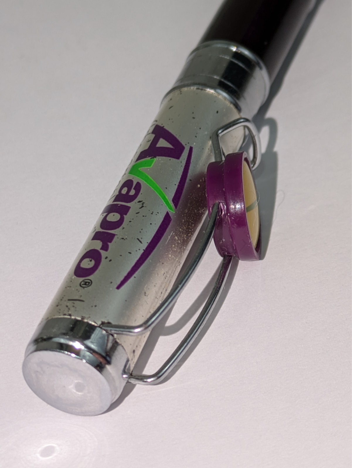 Avapro Drug Rep Pen Pharmaceutical Advertising Collectible Twist Metal Ballpoint