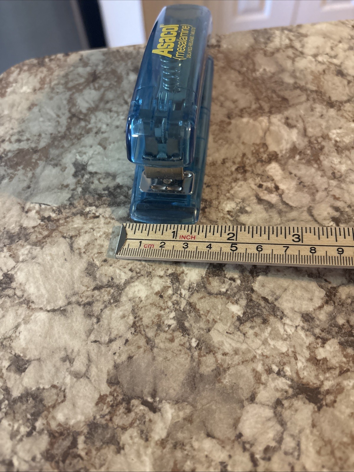 Asacol Pharmaceutical Drug Rep Advertising Doctor Stapler Blue Yellow