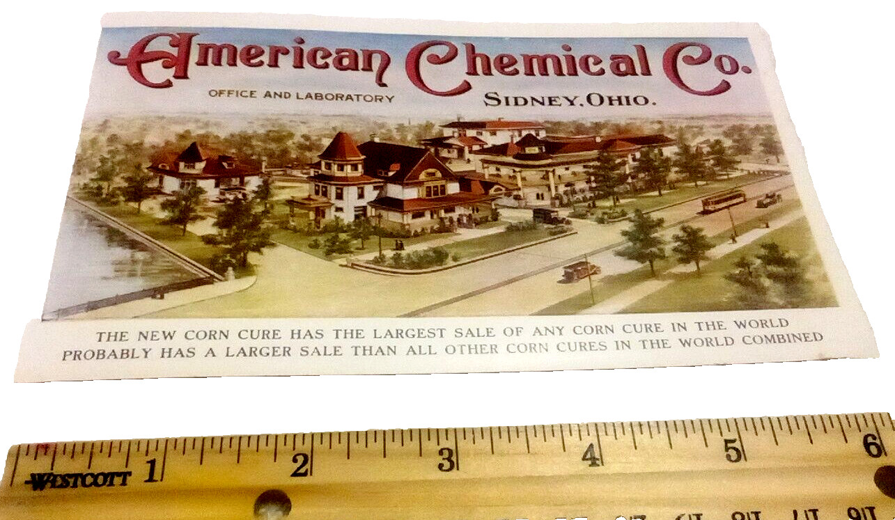 Dr BS Hunt’s World Famous Corn Cure Vtg Patent Medicine Advertising Sidney Ohio