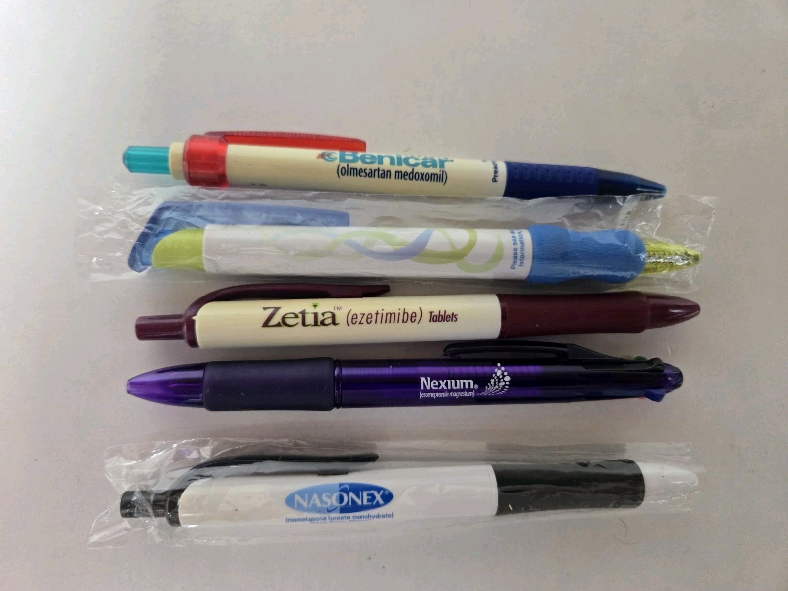 Lot Of 5 Pharmaceutical Drug Rep Advertising Pens