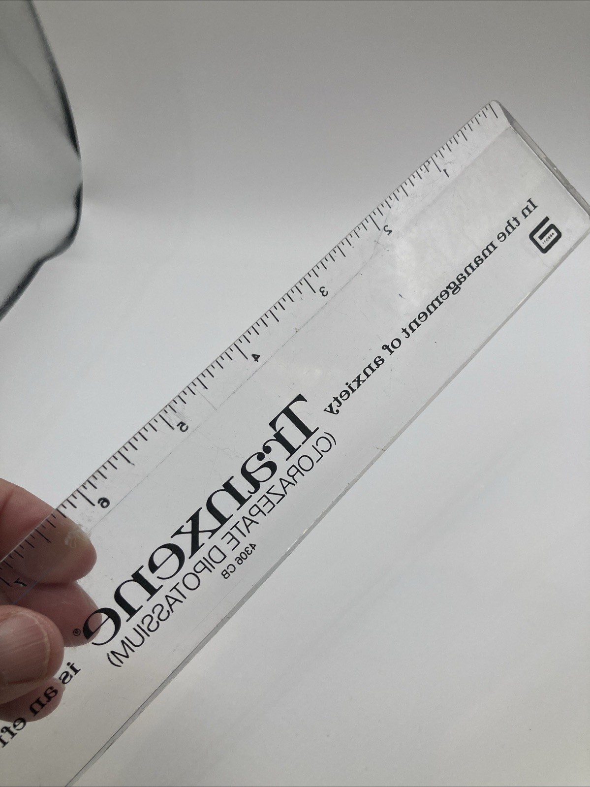 VINTAGE TRANXENE PHARMA COLLECTIBLE RULER DRUG REP PROMO VINTAGE SWAG