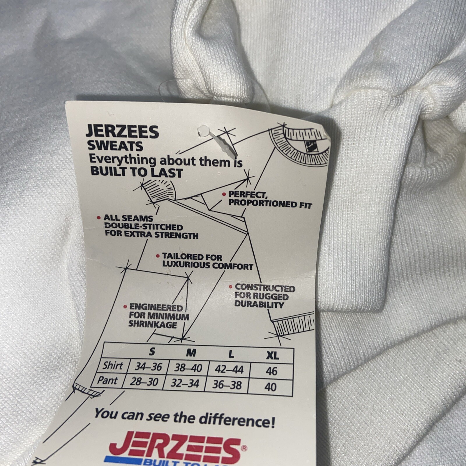 UPJOHN Sweat Suit XL Shirt/Large Pants W/Tags Jerzee/Soffe White Pharmacy NOS