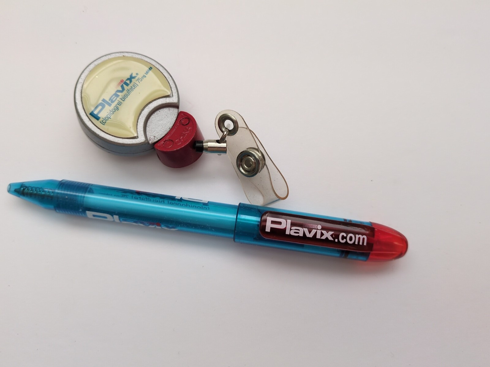 Plavix Pharma Drug Rep Ink PEN and Retractable Badge Holder (K33)
