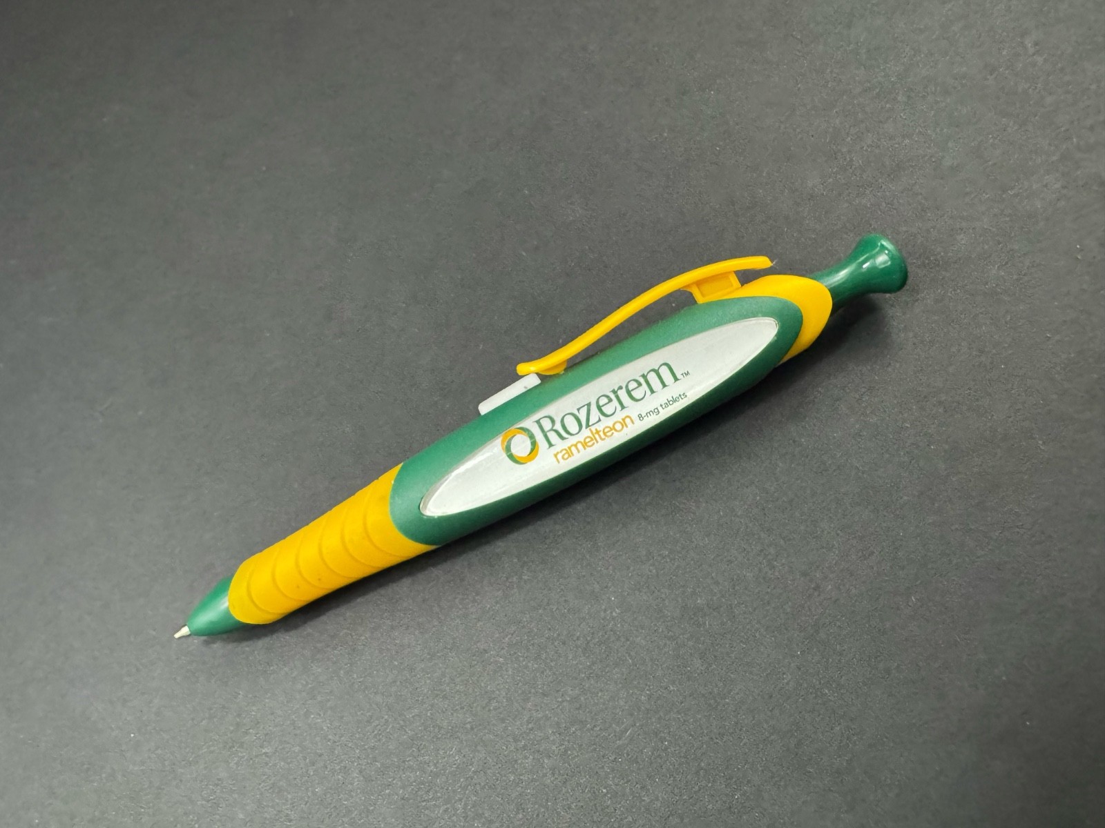 Rozerem Promo Click Pen Green Yellow Pharmaceutical Advertising