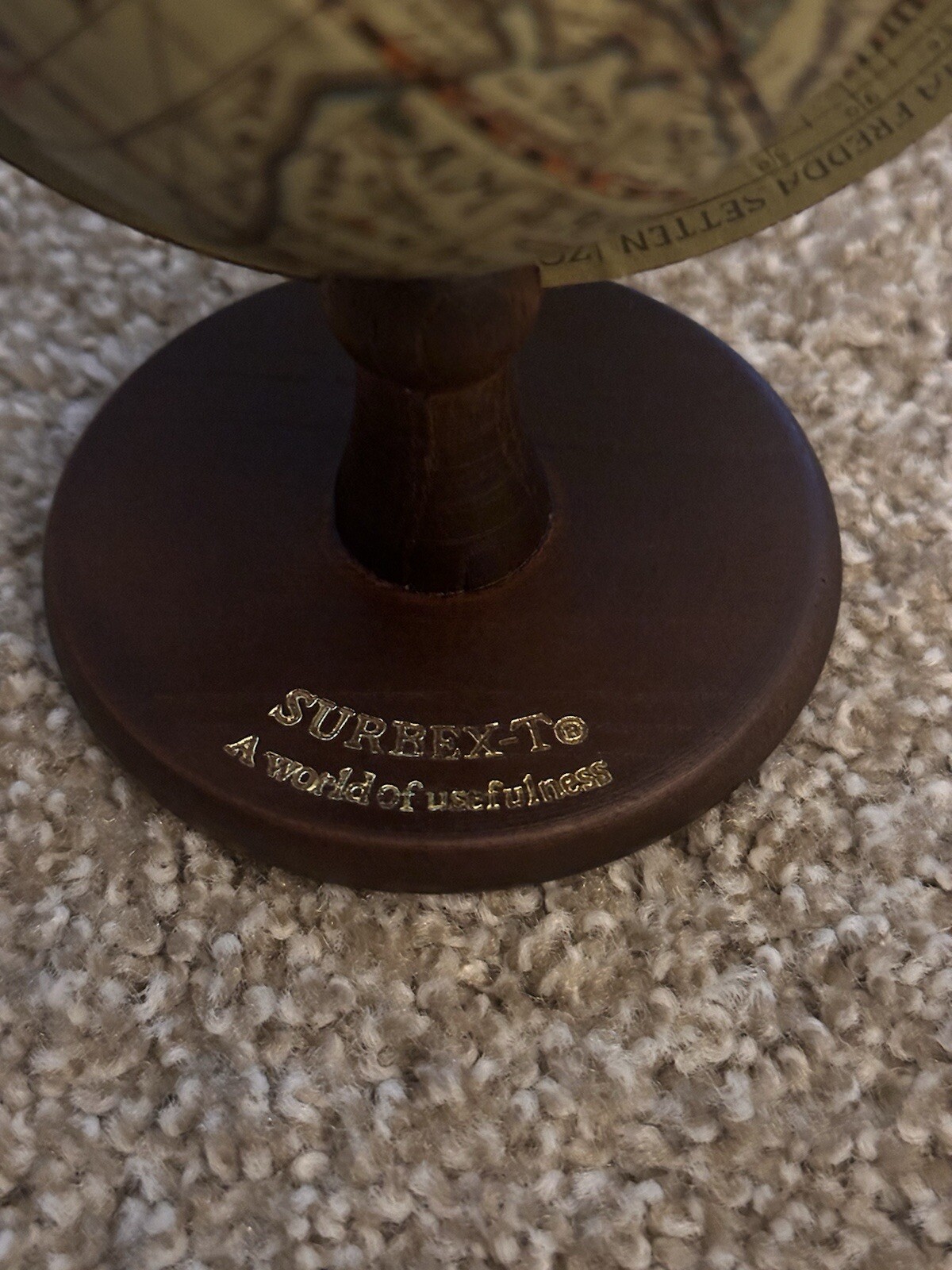 Vintage Surbex-T Pharmaceutical Rep Drug Advertising World Globe Small