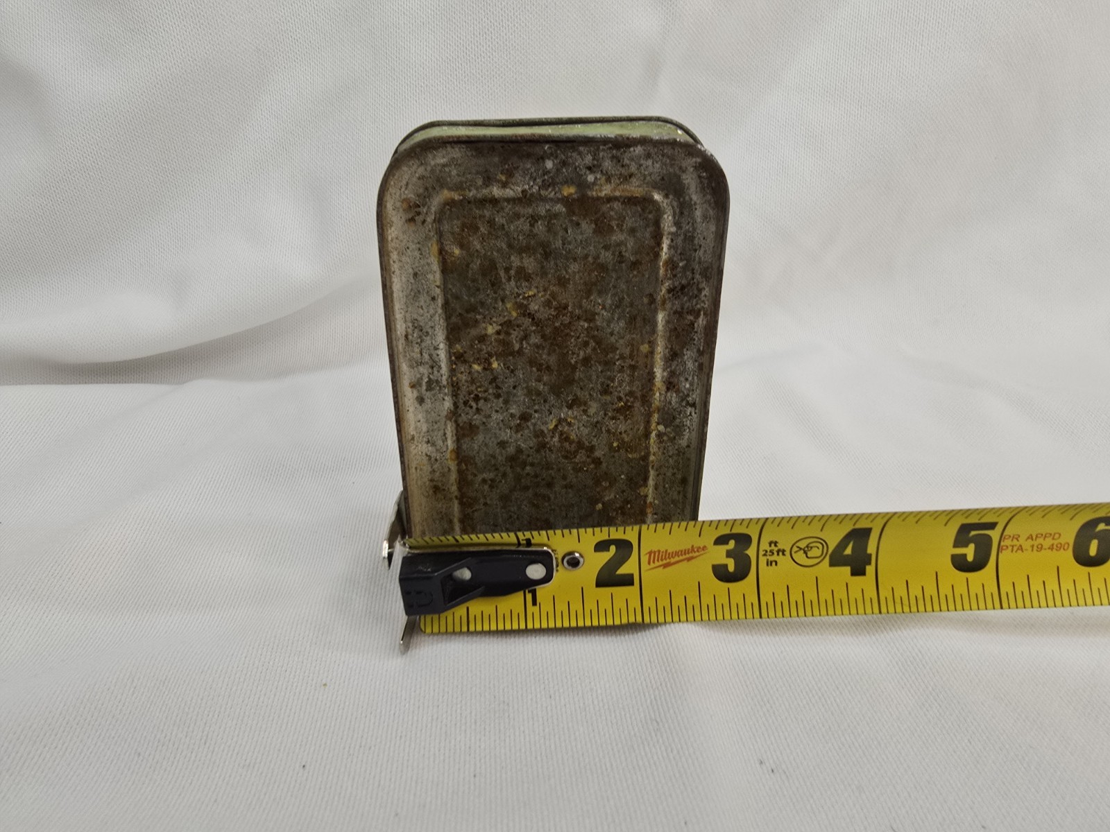 Antique 1930’s Bullard First Aid Pocket Packet Tin Kit W/ Bandages Gauze