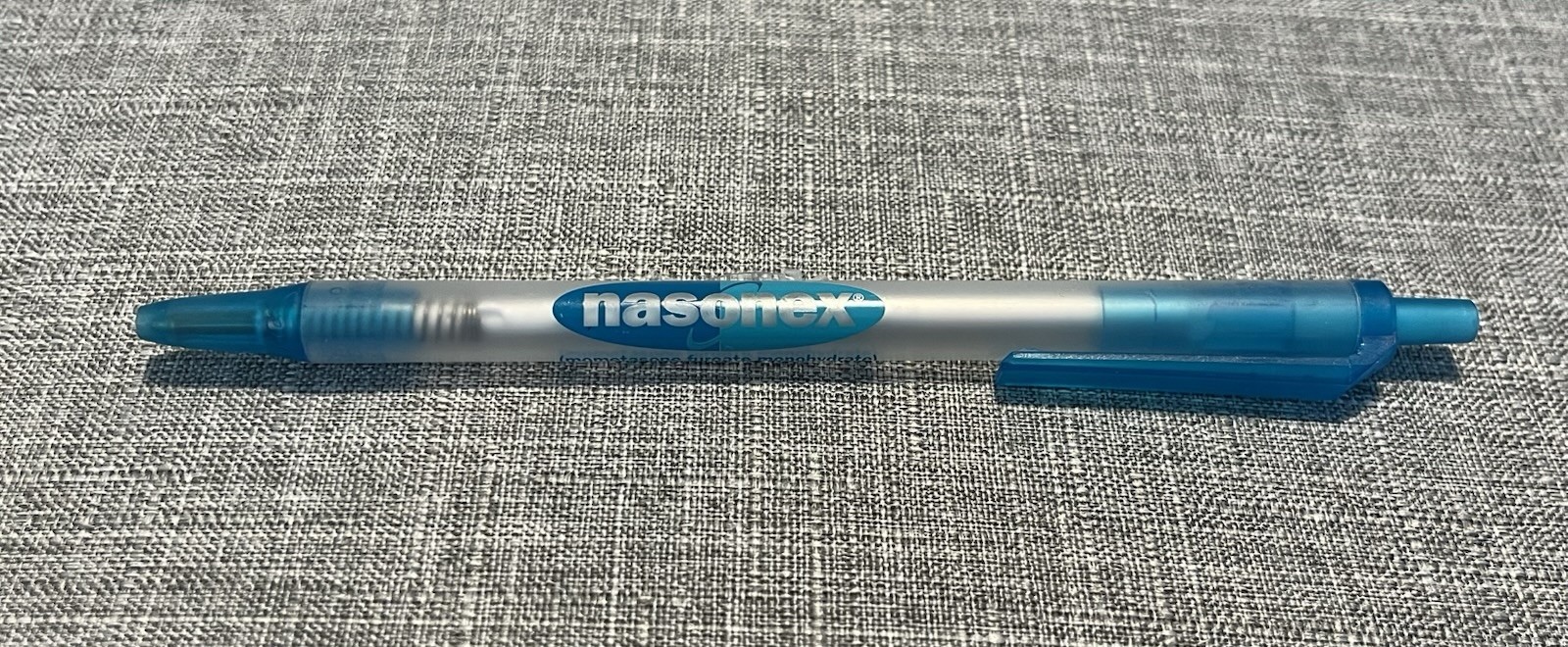 Nasonex DRUG REP pharma pen – clear barrel – teal accents – Free Shipping!
