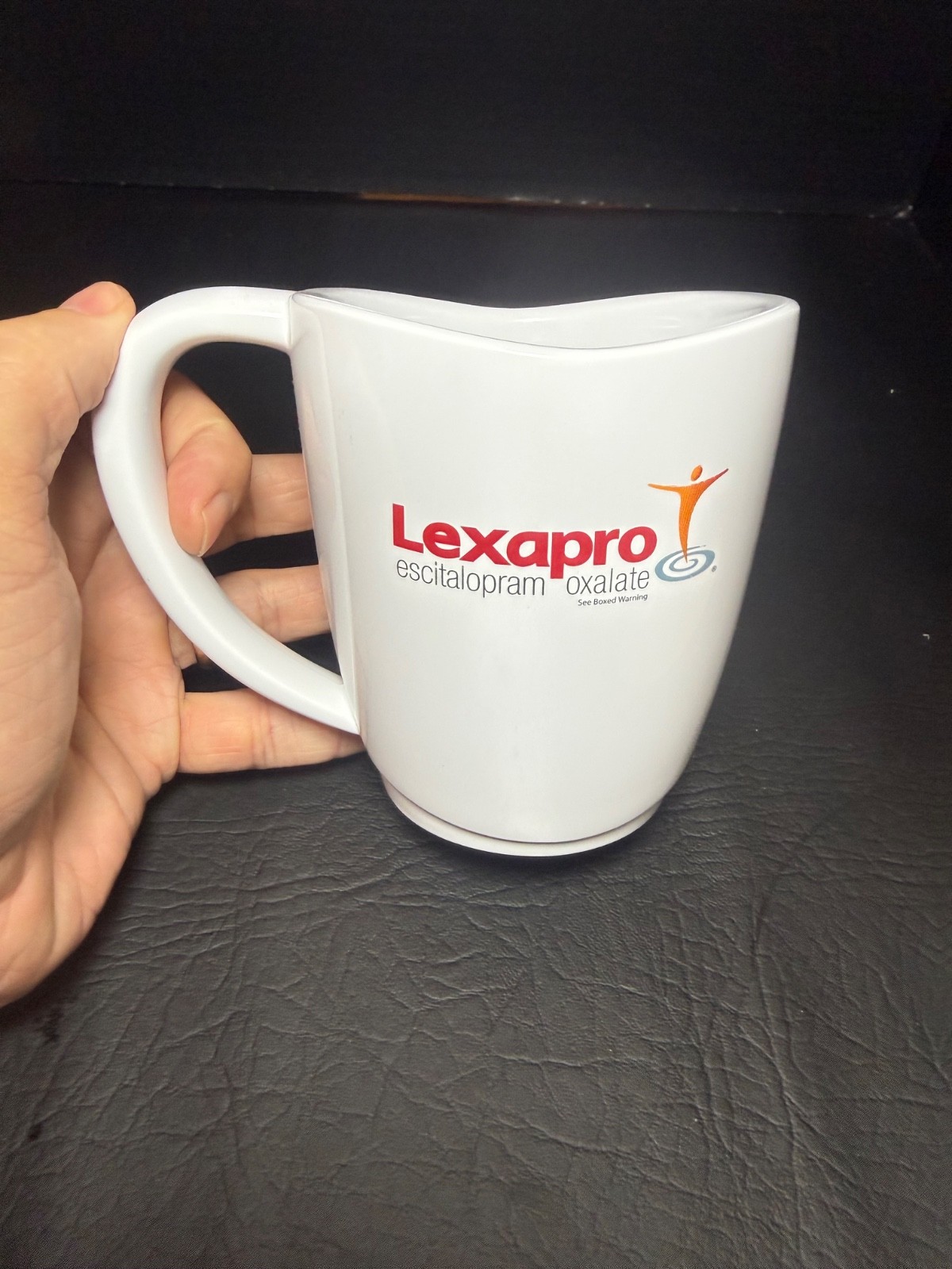 LEXAPRO Drug Pharmaceutical RX RARE Melamine Cup Mug Medical Advertisement Promo
