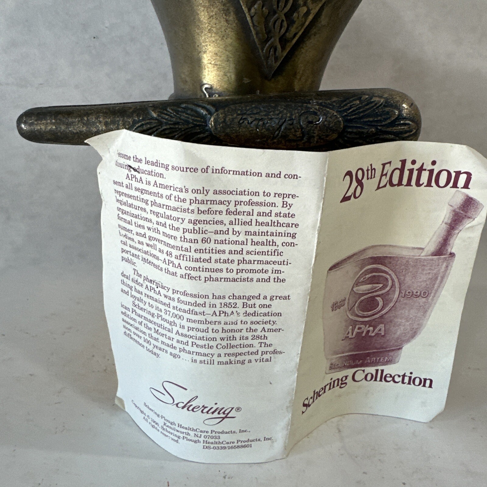 Lambda Kappa Sigma Mortar And Pestle Schering 1989 Vintage 28th Edition