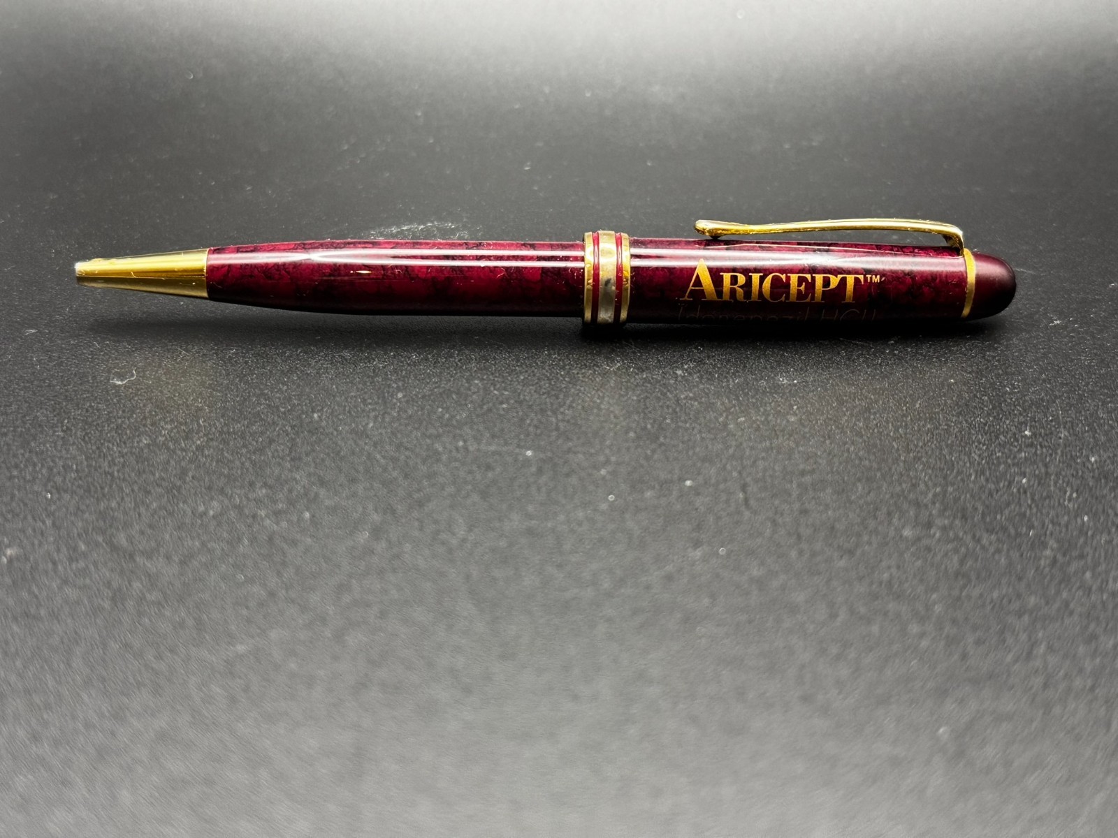 Aricept Heavy Metal PEN Clicker Drug Rep Pharmaceutical Promo Advertising works
