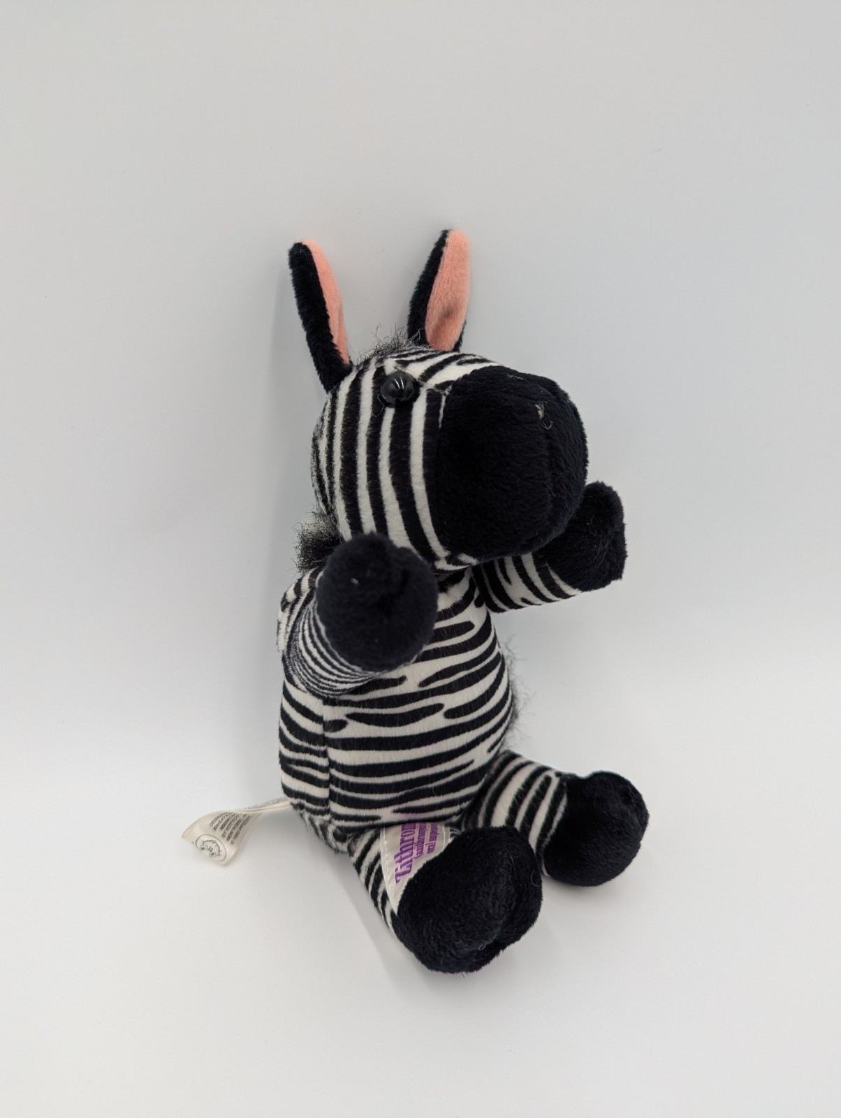 VTG Zebra Plush Advertising Drug Rep Pharma Stuffed Animal Zithro Pfizer 1999