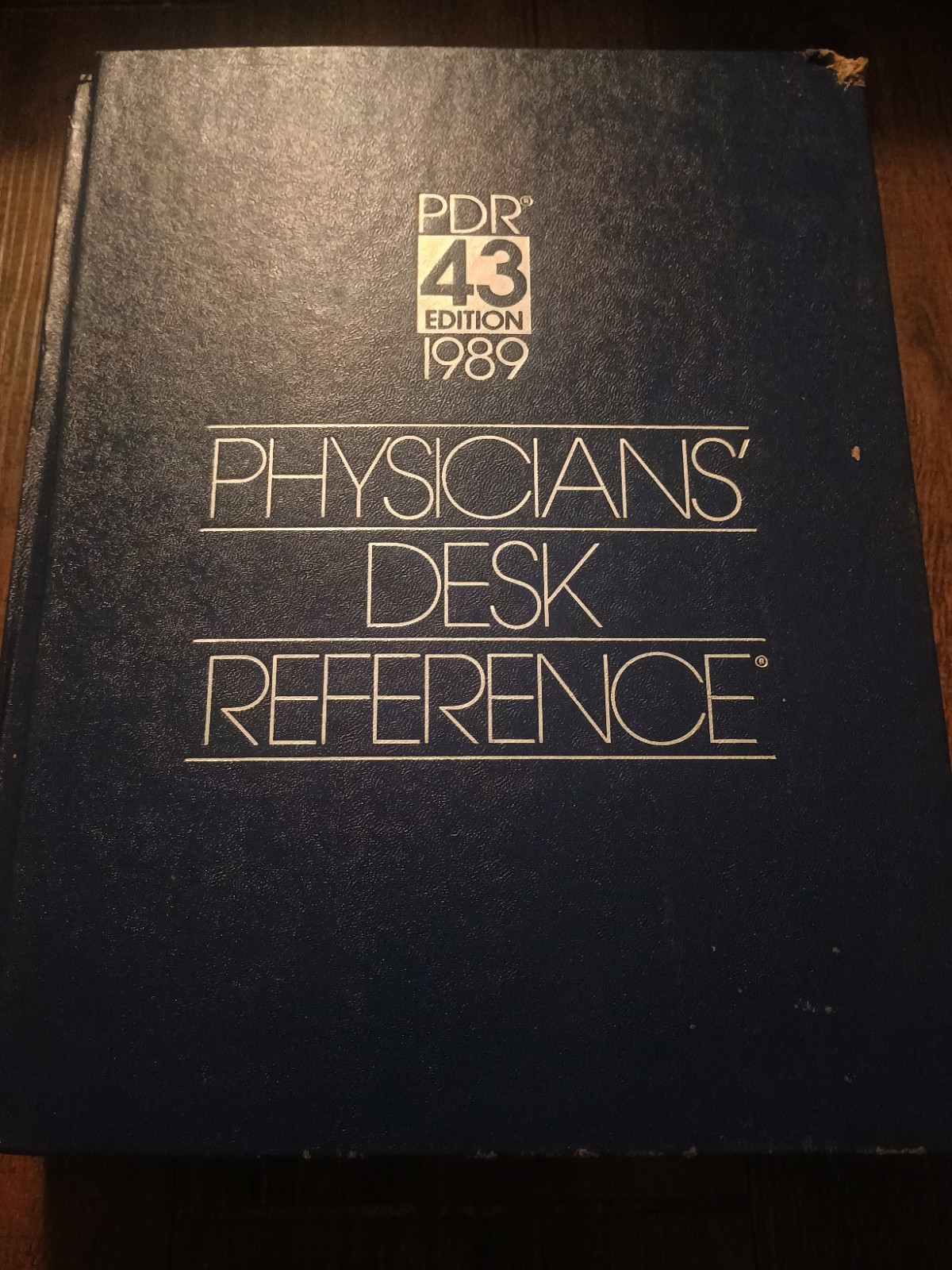 Physicians’ Desk Reference PDR 43rd Edition 1989 Hardcover