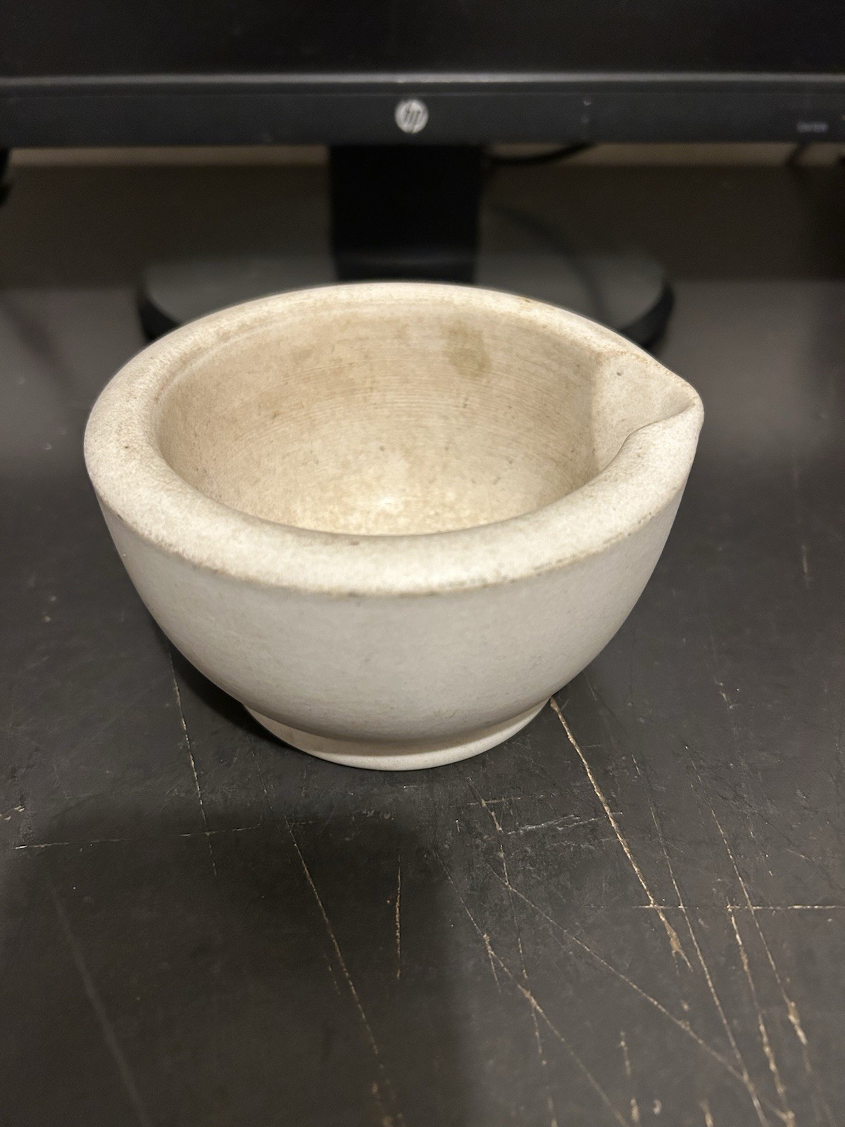 VINTAGE T. M. & S. THOMAS MADDOCK SONS ACID PROOF MORTAR BOWL No. 1 APOTHECARY