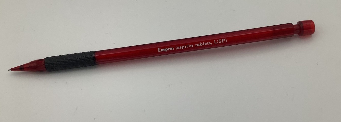 Pharmaceutical Drug Rep Promotional Mechanical Pencil Meclomen Easprin Vintage