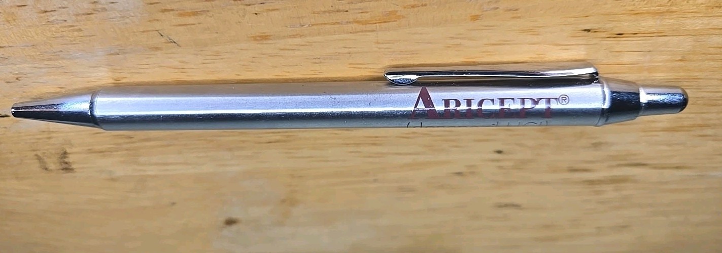 Aricept METAL PEN Drug Rep Pharmaceutical Promo Medical Advertising
