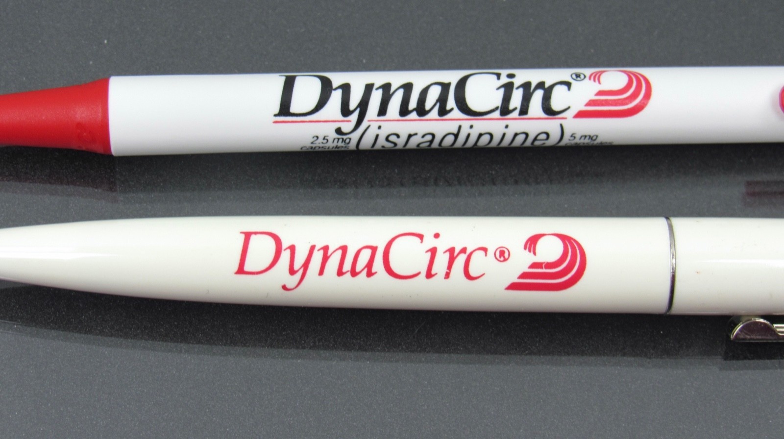 Lot of 2 DynaCirc PENS Drug Rep Pharmaceutical Promo Medical Advertising by BIC