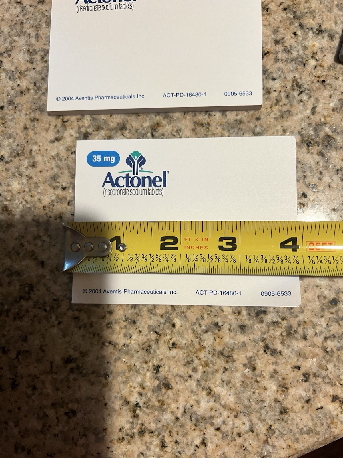 ACTONEL Note Pad Pharmaceutical Drug Rep Promotional Sealed Sticky Notes 4”x3”