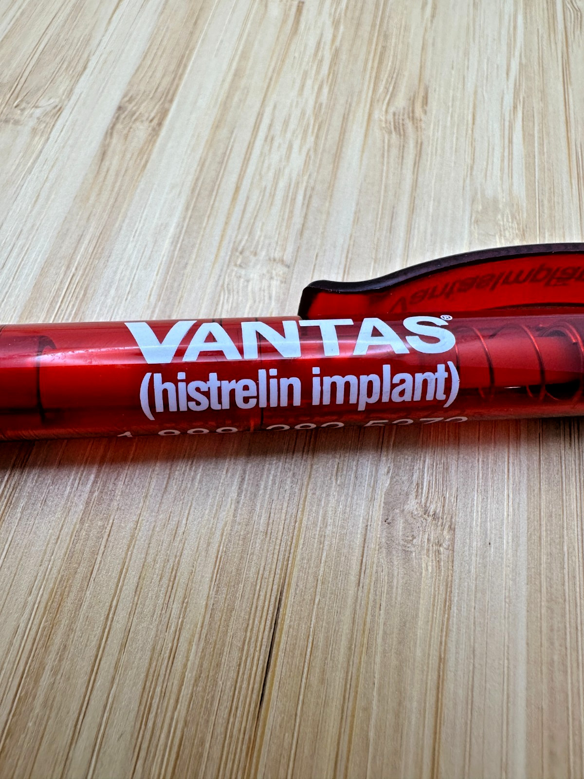 Vantas Histrelin Implant Pharma Promo Pen Red Black Tested & Working