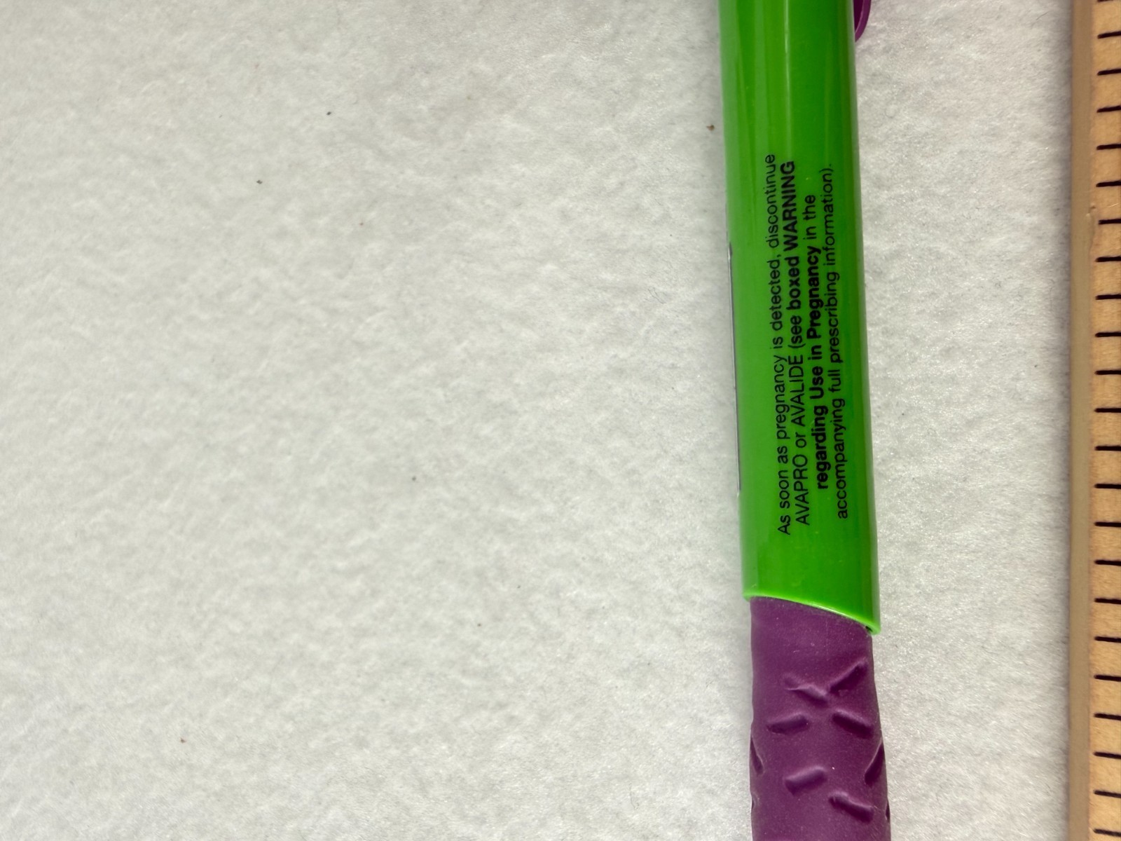 AVALIDE Drug Rep Ink PEN Collectible Pharmaceutical Advertising Purple Green