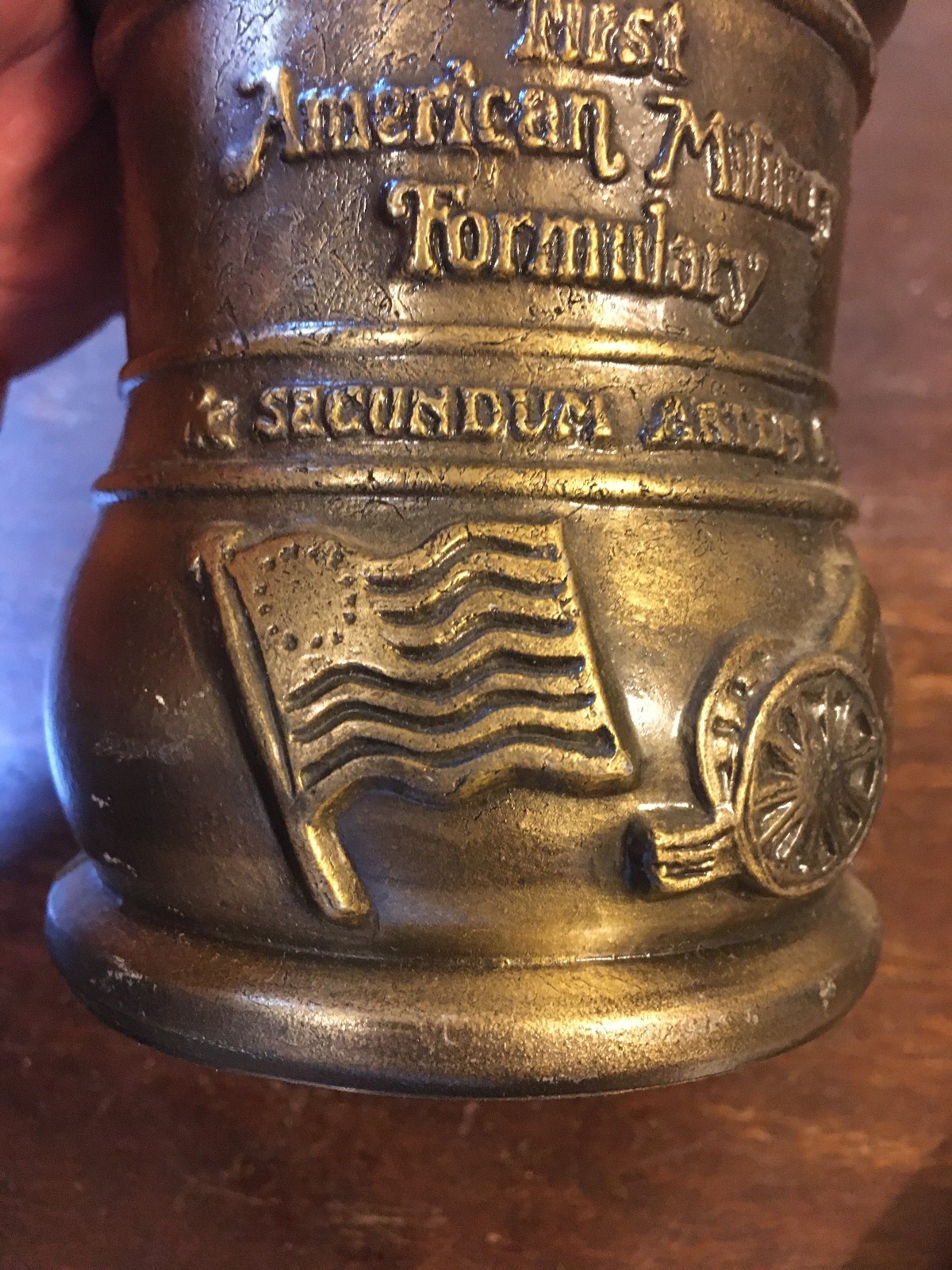 1983 Schering Vintage Brass Pharmacy Mortar & Pestle Paperweight Bookend, Lititz