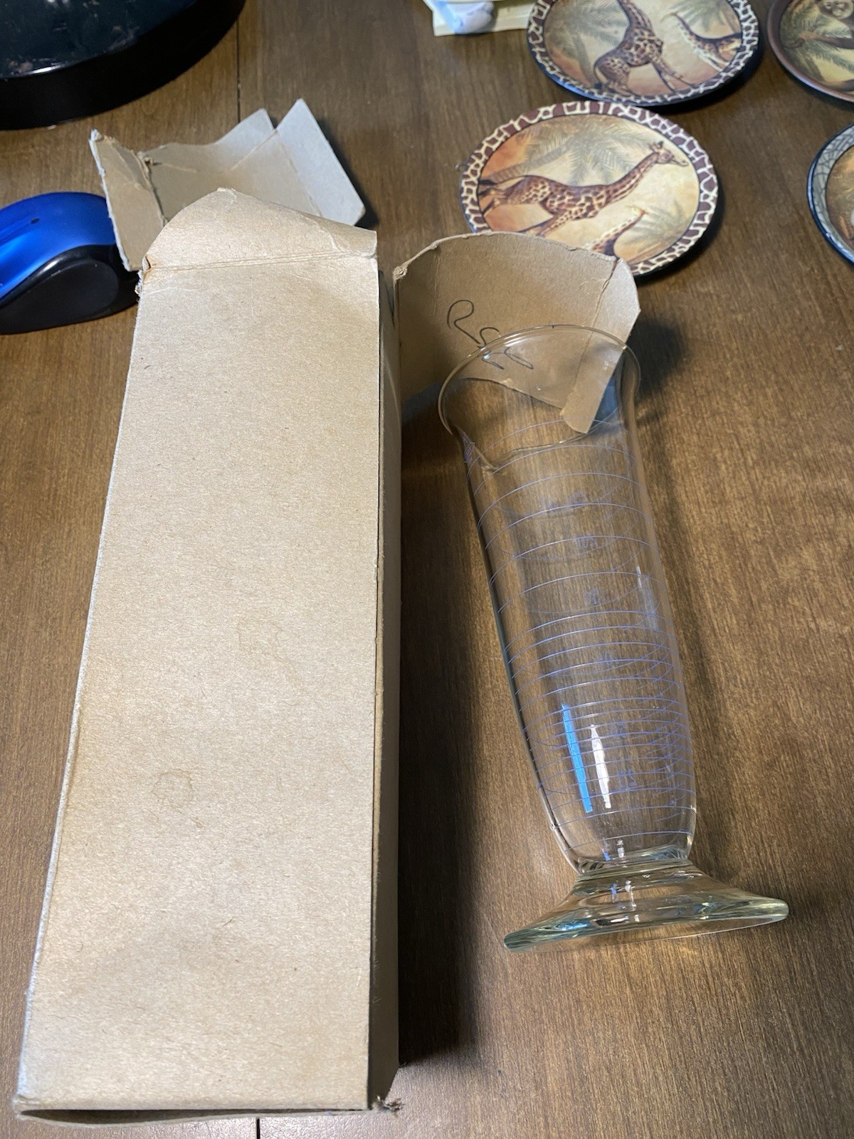 K EXAX VTG PHARMACEUTICAL GRADUATE CONE SHAPE GLASS 250ML And 800ml Pyrex Beaker
