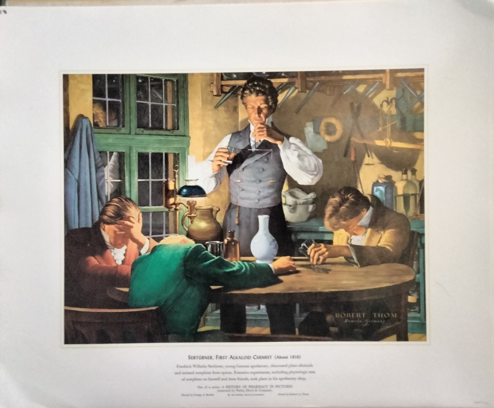 Vintage A HISTORY OF PHARMACY IN PICTURES by Parke Davis Set of 40 Prints 1957