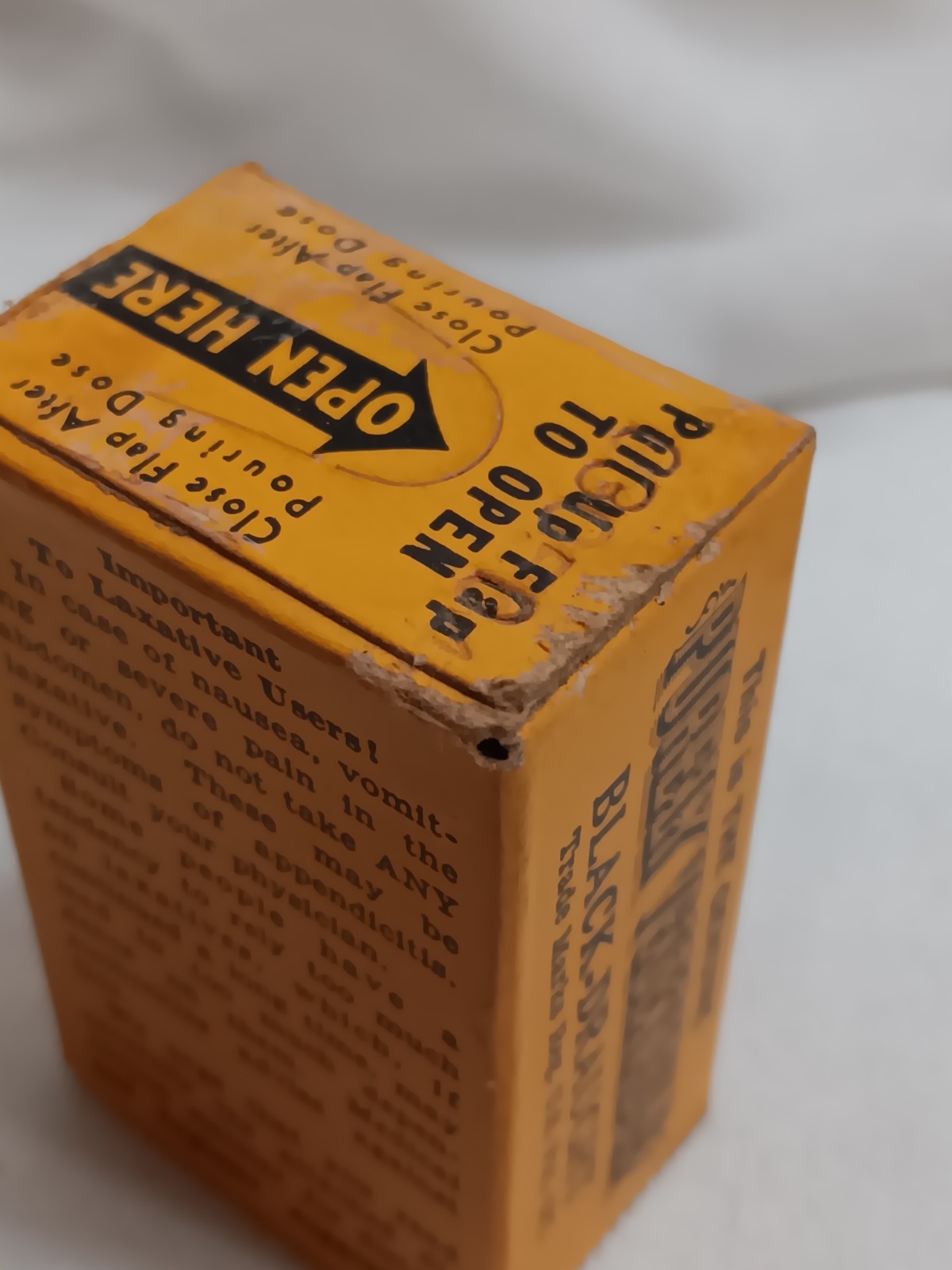 Pharmaceutical Box Lot Of 2 Black Draught Laxative & Nicotinamide Solution VTG