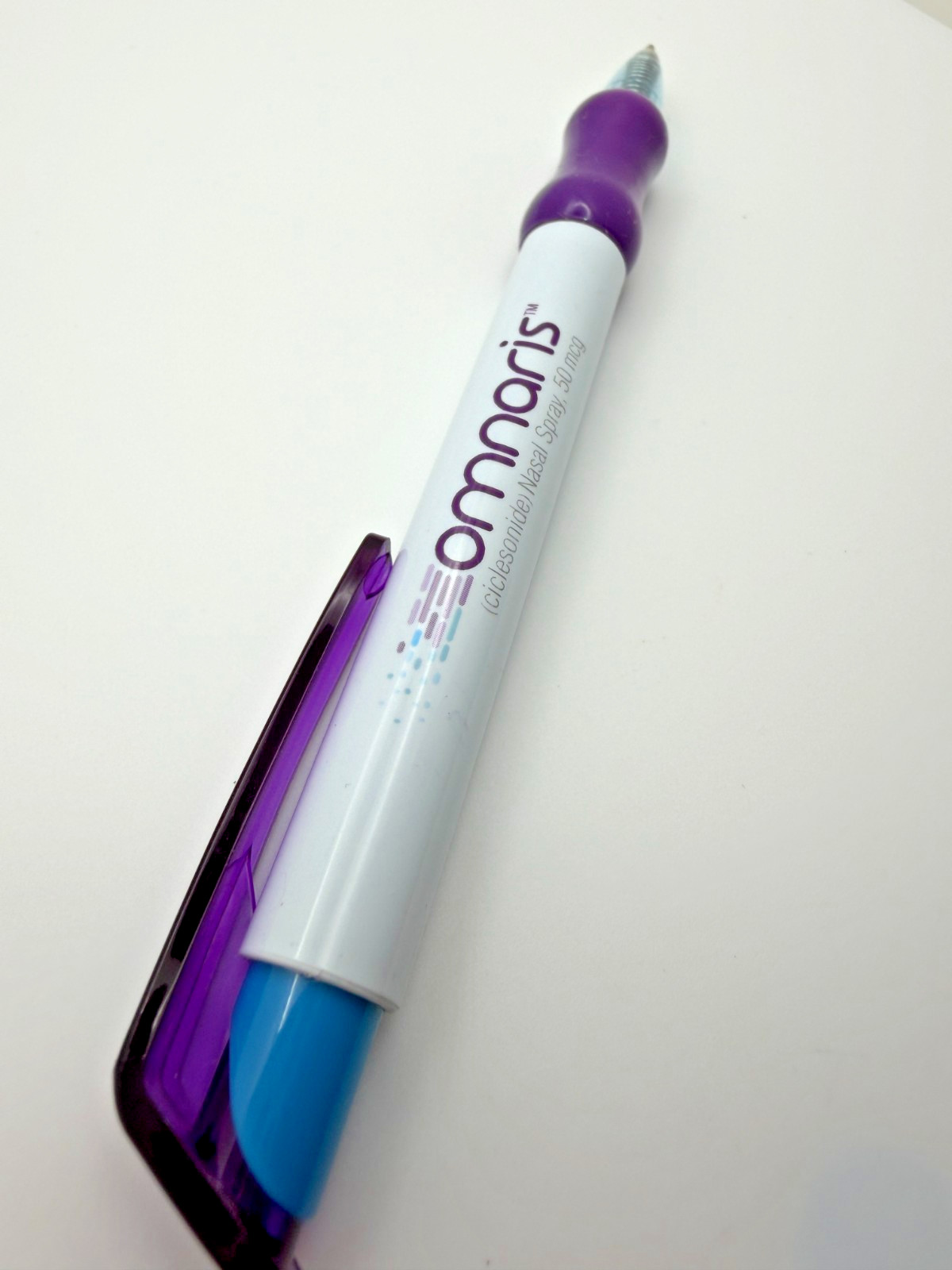 Omnaris Ciclesonide Nasal Spray 50 mcg Purple White Pen *Tested* 💜