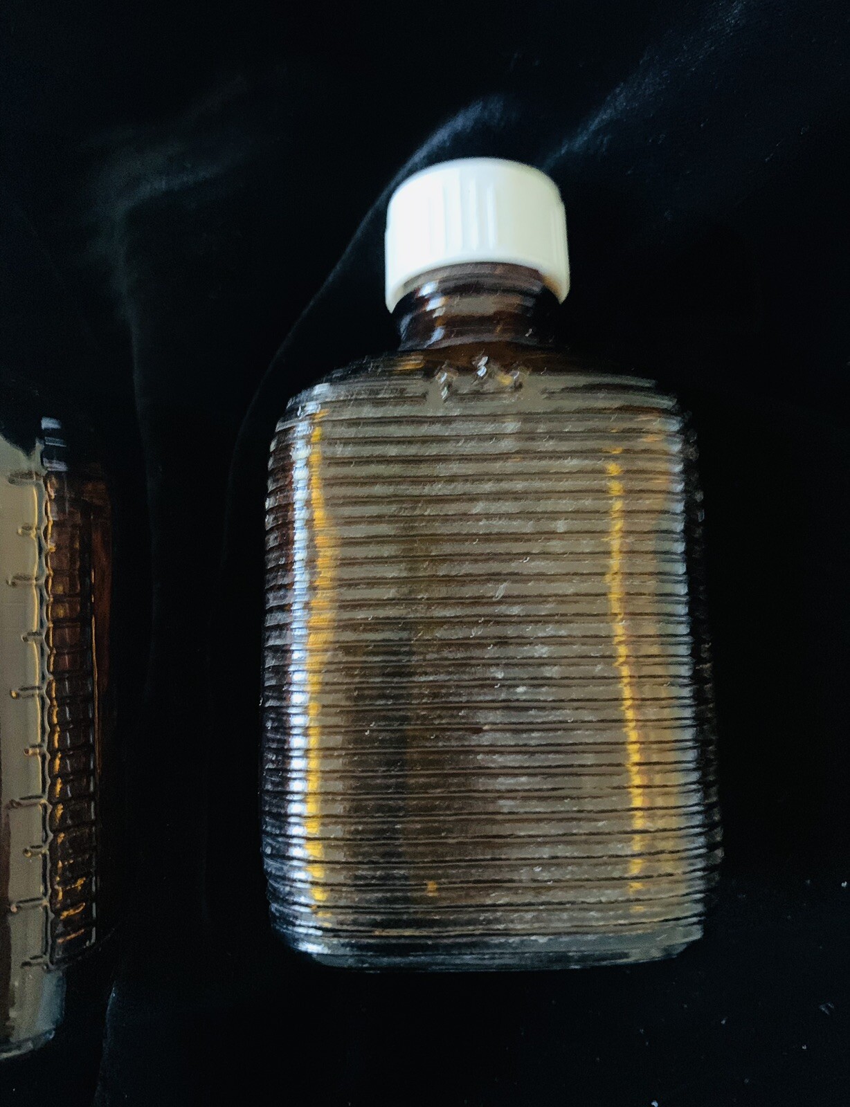 Lot Of 5 Imperfect Clear & Brown Apothecary Glass Bottle Pharmacy Meds 2.5-4.5”