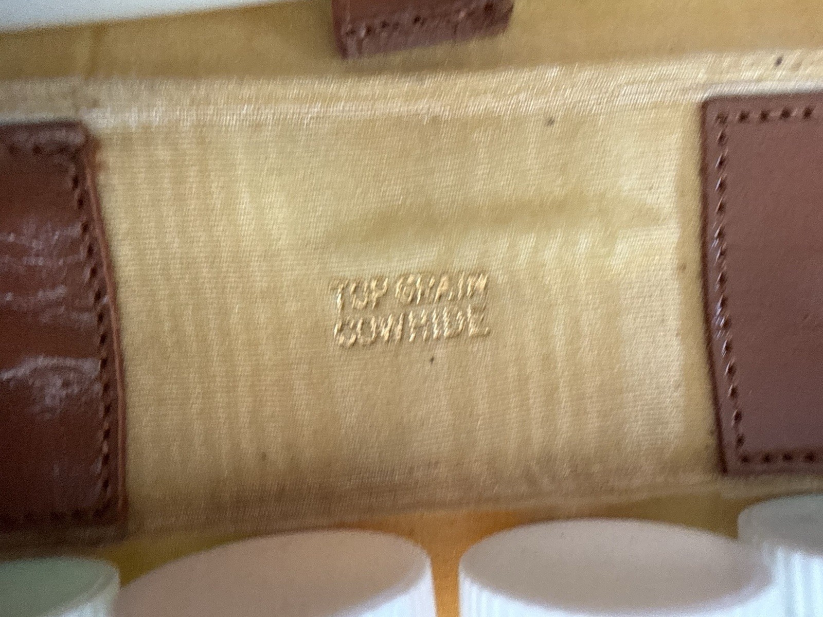 Vintage Leather Apothecary / Medical Sample Travel Kit Cowhide Vial Case 50s 60s