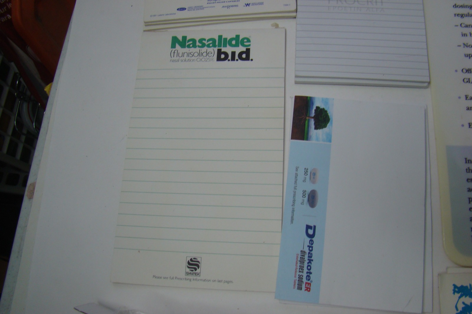 Misc Lot of Note Pads Pharmaceutical items Drug Rep Doctor sample