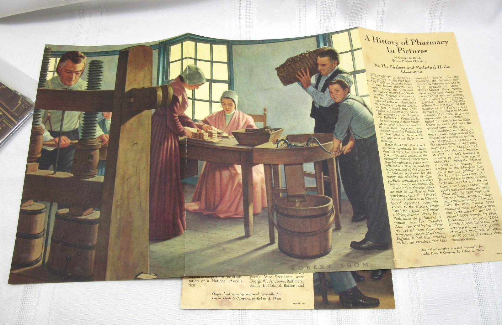 “A History of Pharmacy” in Pictures Set of 19 Prints Park Davis 1950’s