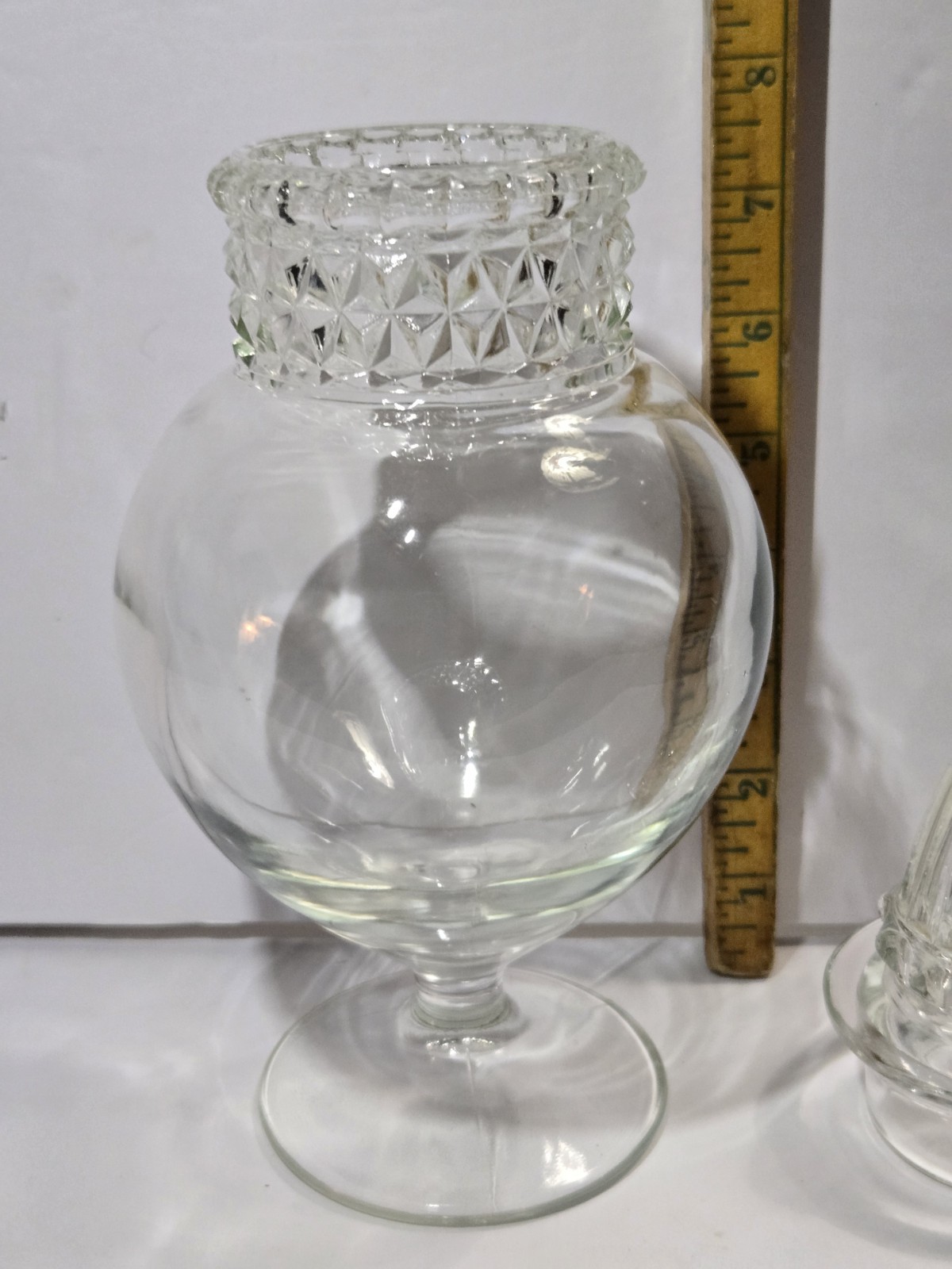 Vintage 1930s Tiffin Dakota Apothecary Drug Store Candy Glass Jar w/ Lid 11″