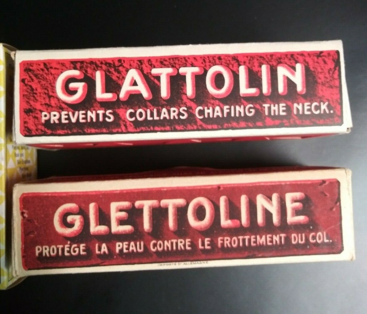 Vintage GLATTOLIN & Heal-Aseptic Antiseptic Empty First Aid Boxes 1940’s (Qty 4)