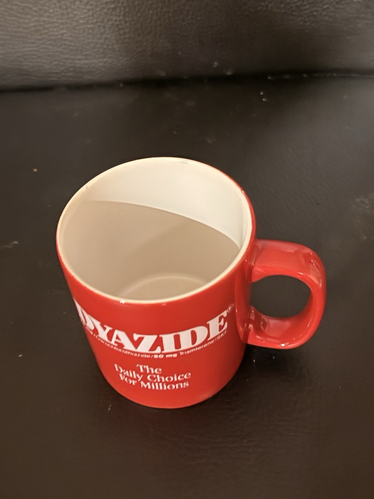 DYAZIDE Pharmaceutical Drug Rep Promotional Mug Coffee Cup-Red-RARE! – England