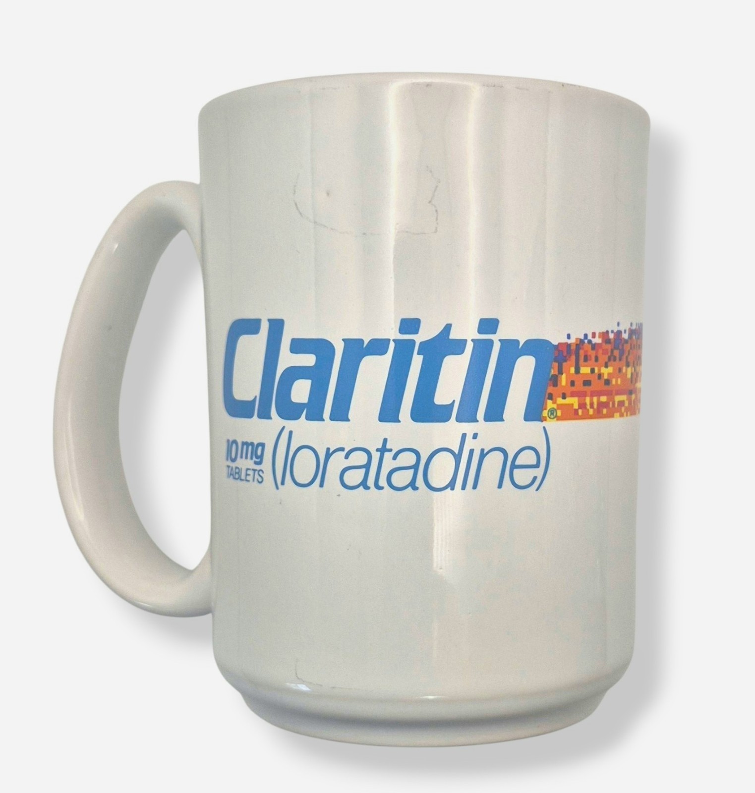 Vintage Claritin Loratadine Drug Rep Mug Pharmaceutical Promo England