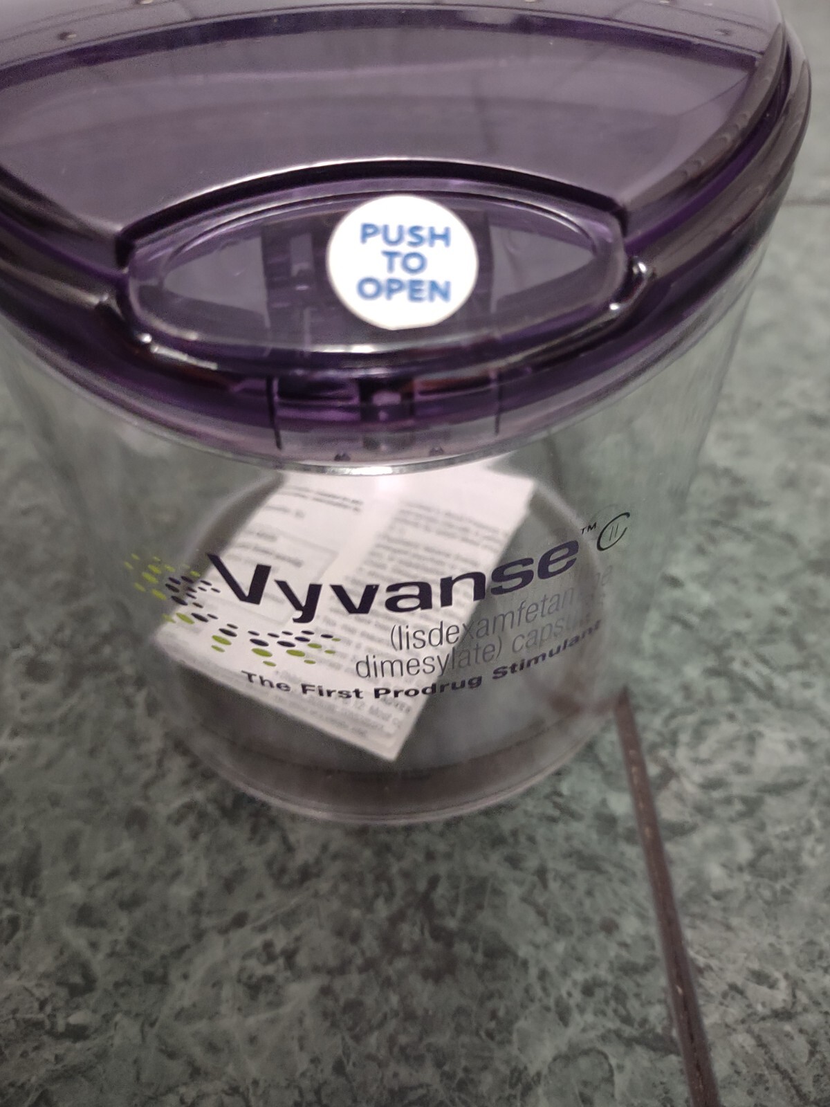 Vyvanse Multipurpose Plastic Jar Pharmaceutical Repr Collectibles