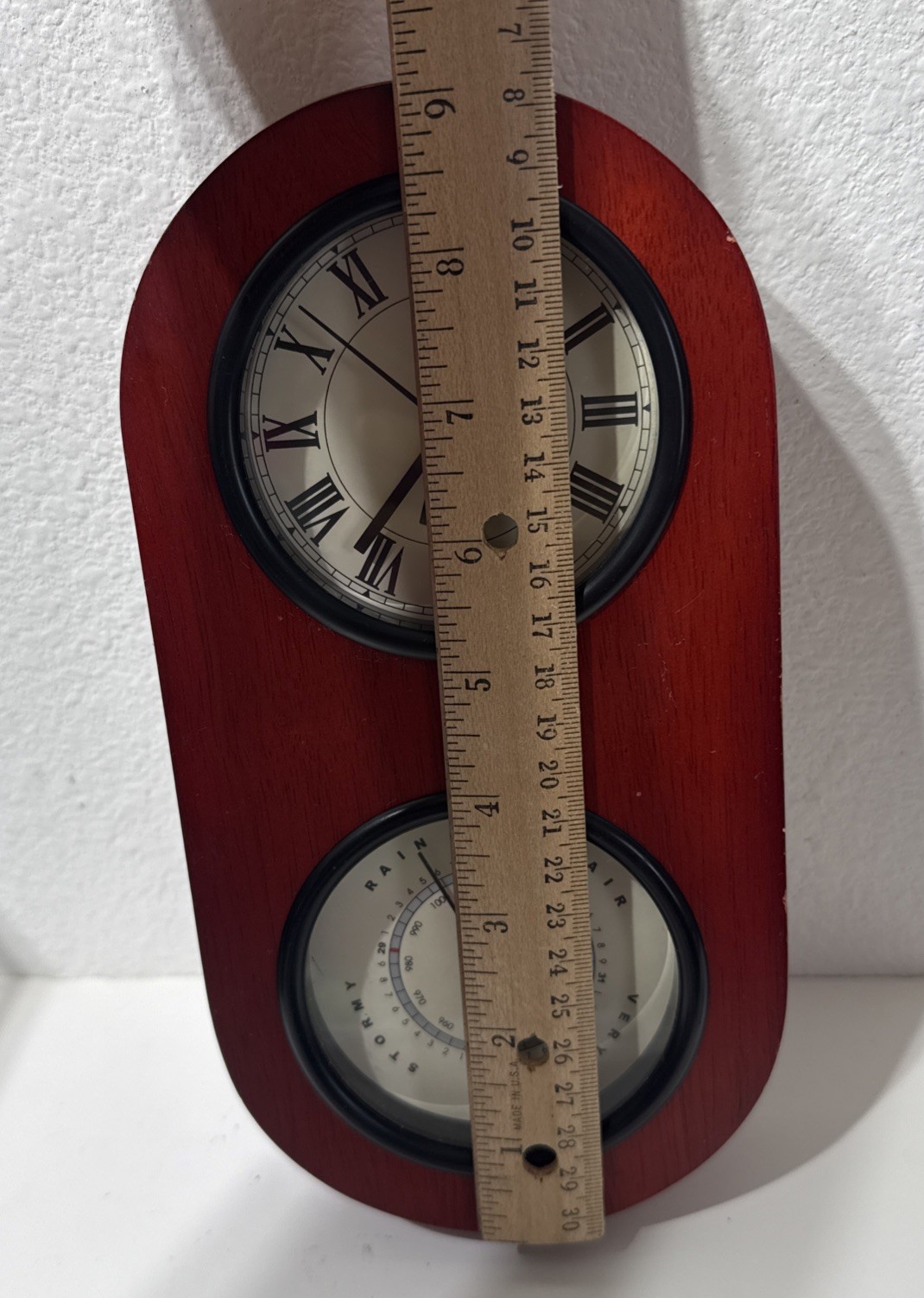 Drug Rep Pharmaceutical Promo PREMARIN Weather Station 60 Year Clock Barometer