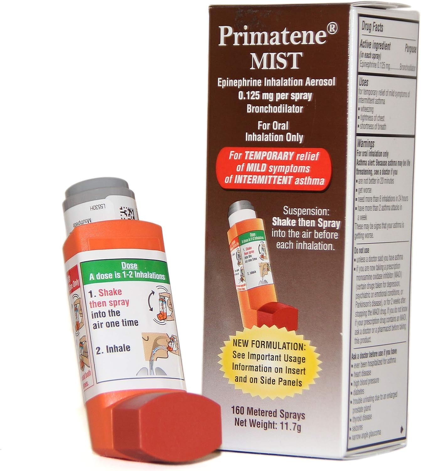 Primatene Mist Epinephrine Inhalation Aerosol 0.125 mg Per Spray 02/2028