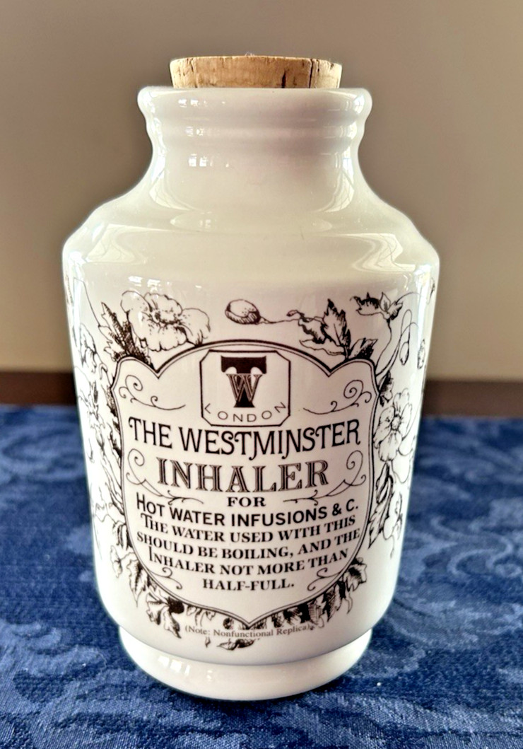 Lilly Westminster Respiratory Inhaler London Replica (Nonfunctional) 6″ w/ Cork