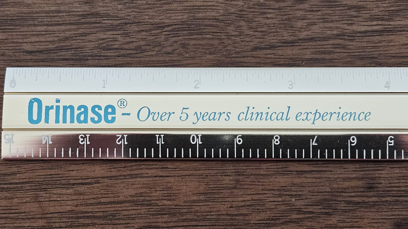 1960s Upjohn Orinase ruler metal souvenir physician promo Diabetes Sulfonylurea
