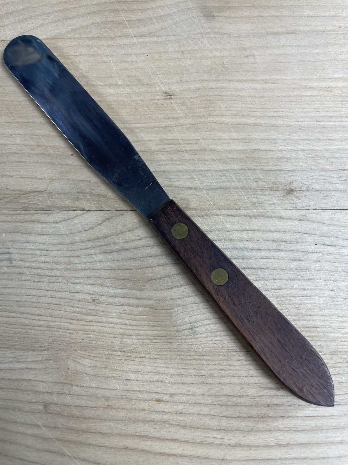 Merrill Dow Pharmacy Spatula Wood Handle Bricanyl Advertising 7 3/4″