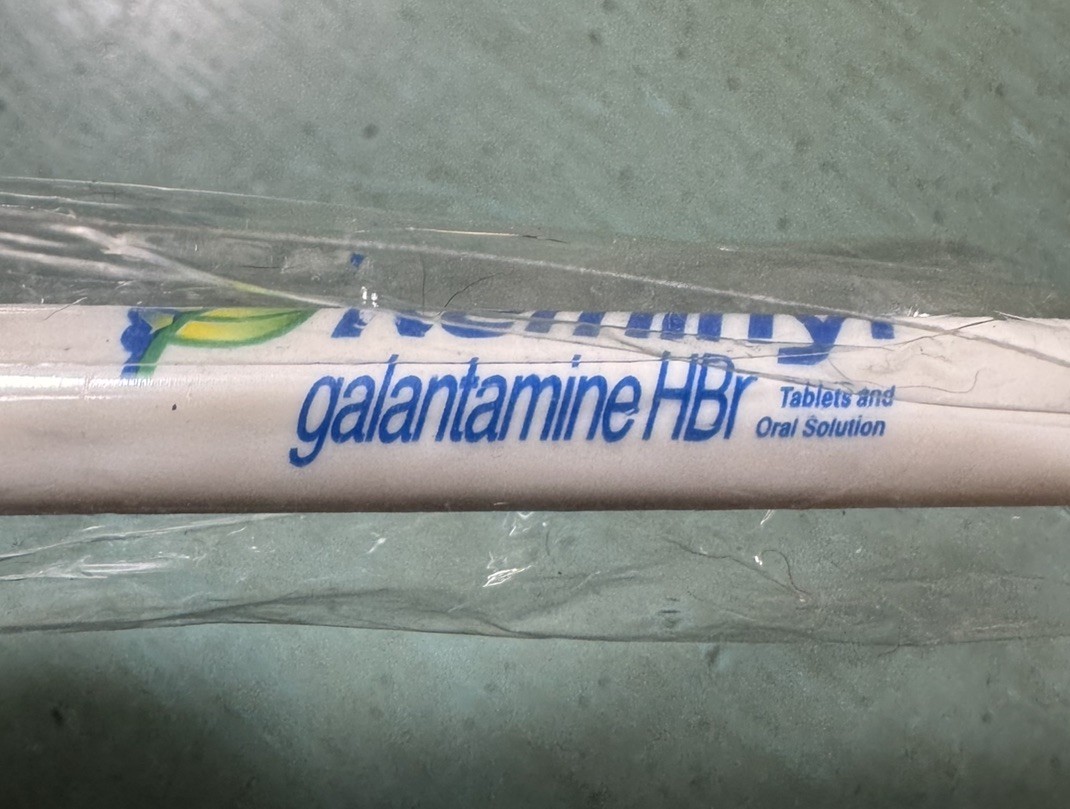 REMINYL PEN w/Lanyard: White/Blue – Plastic -Pharmaceutical Promo NEW