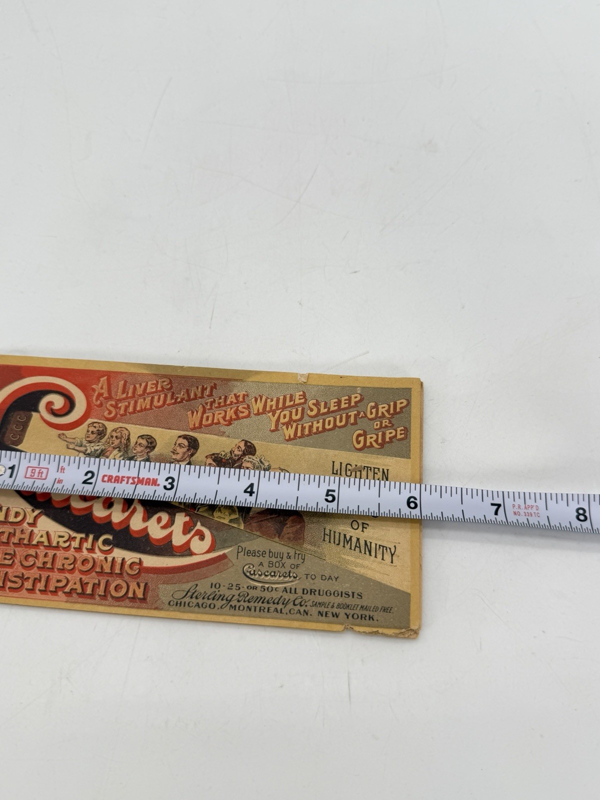 Antique Sterling Remedy Cascarets Candy Cathartic Laxative Info Booklet RARE