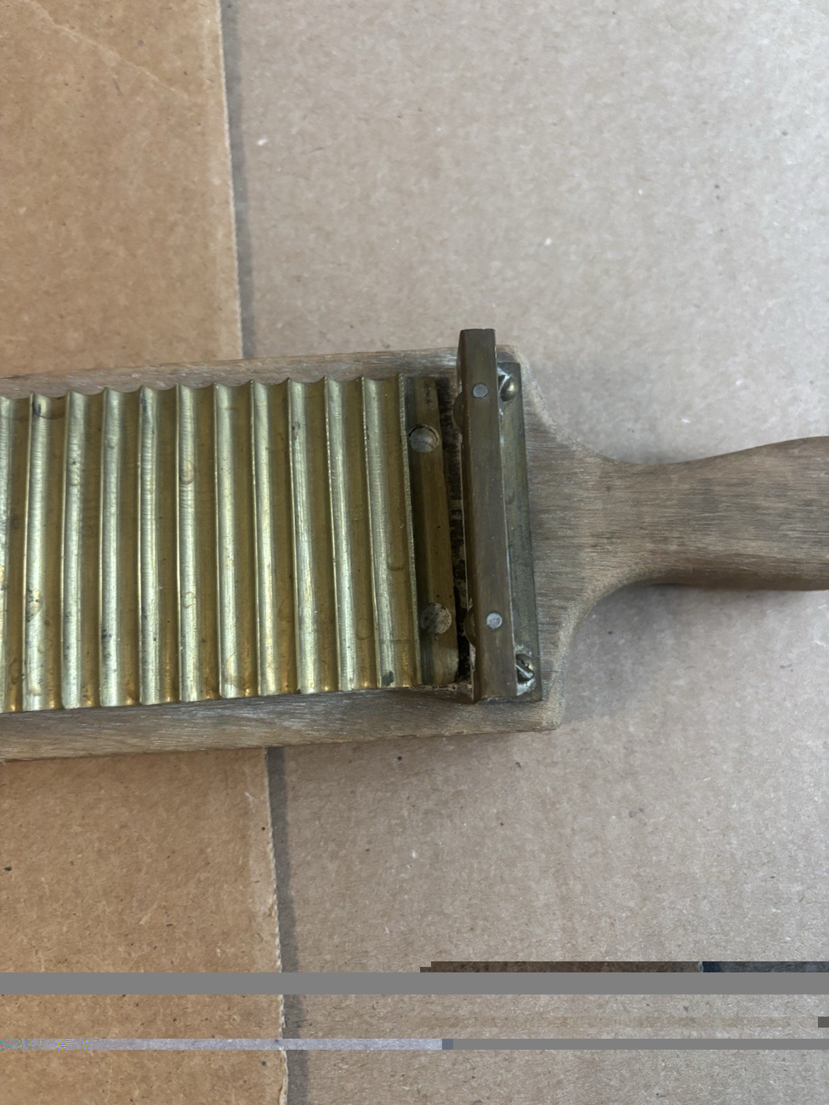 ANTIQUE 19TH CENTURY WOOD & BRASS Medical Rx TOOL ~ INCOMPLETE