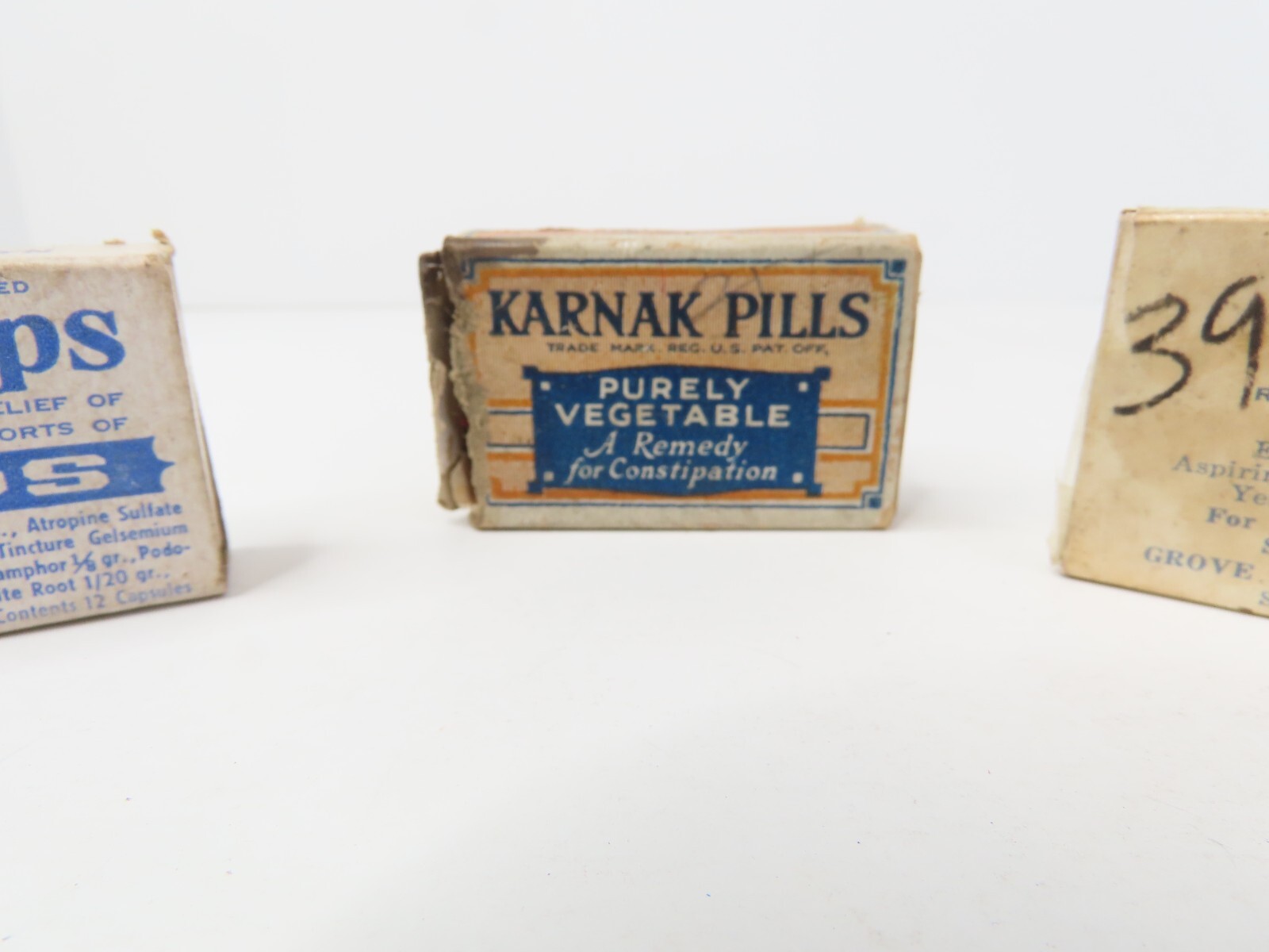 Karnak Pills Empty Box Standard & Videx Nance Caps Colds Boxes Movie Props