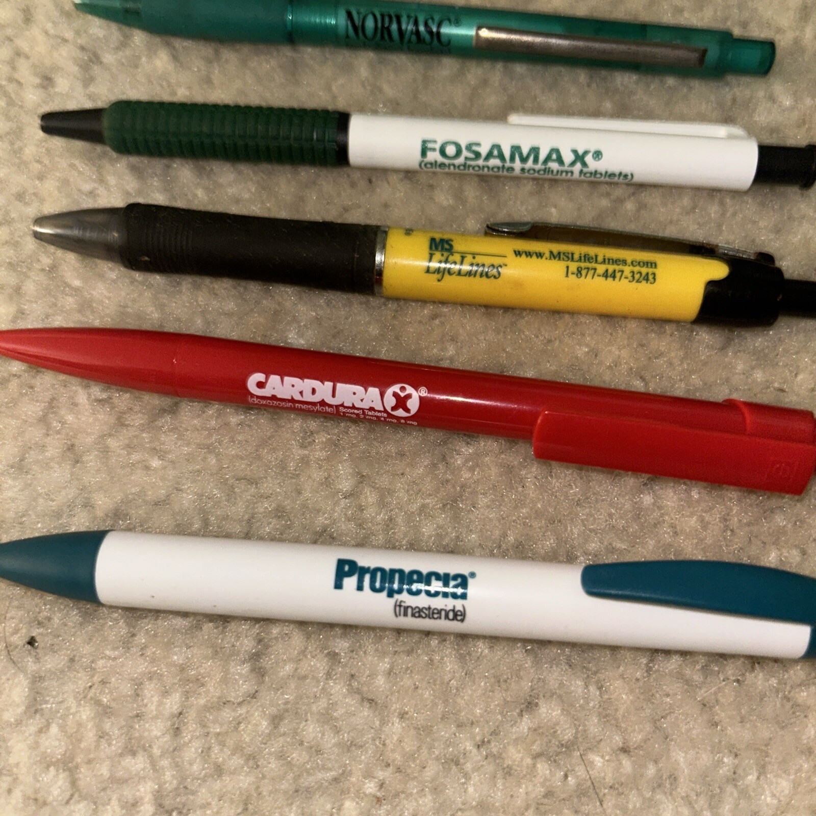 Lot of 18 Pharmaceutical drug rep pens. Viagra. Norvasc. Lipitor. Zocor. Pfizer