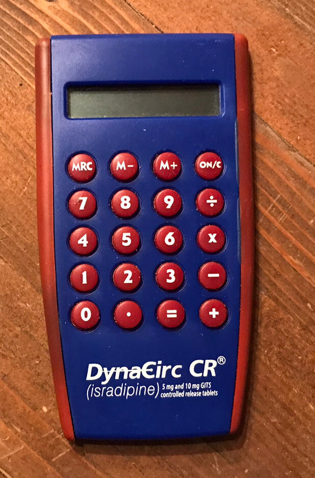 DYNACIRC CR PHARMACEUTICAL DRUG REP MINI CALCULATOR