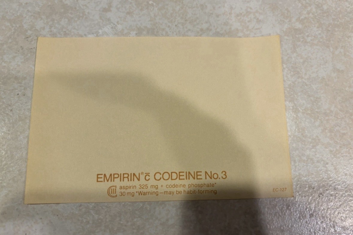 Empirin Codeine No. 3 Pharmaceutical Collectible Paper Notepad Advertising